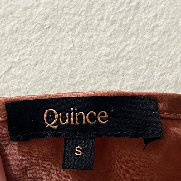 Quince Washable Silk Slip Dress in Rose Powder, Size S - Picture 5 of 16